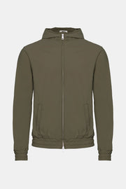 Dark Green Hooded Tech Vest