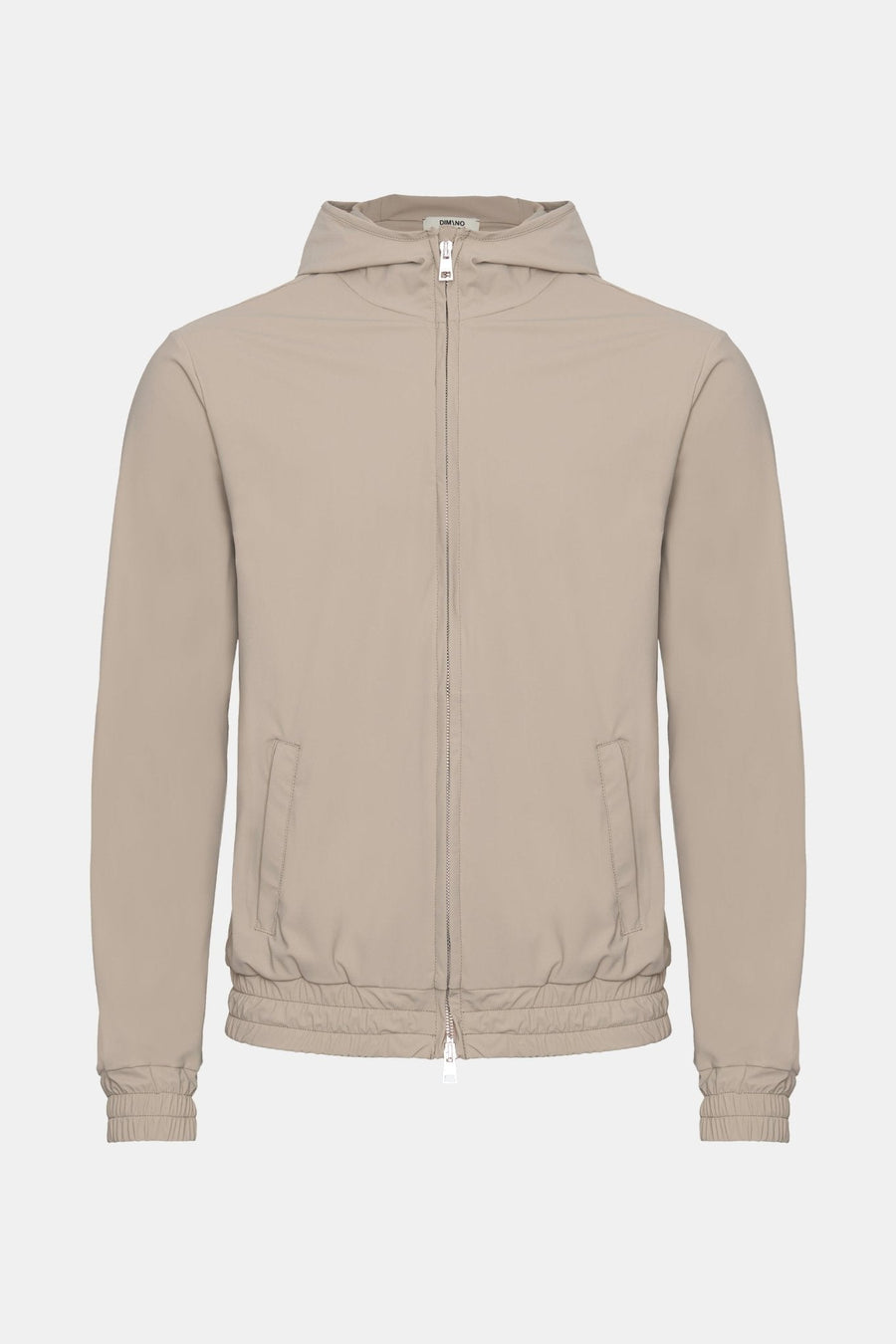 Light Beige Hooded Tech Vest