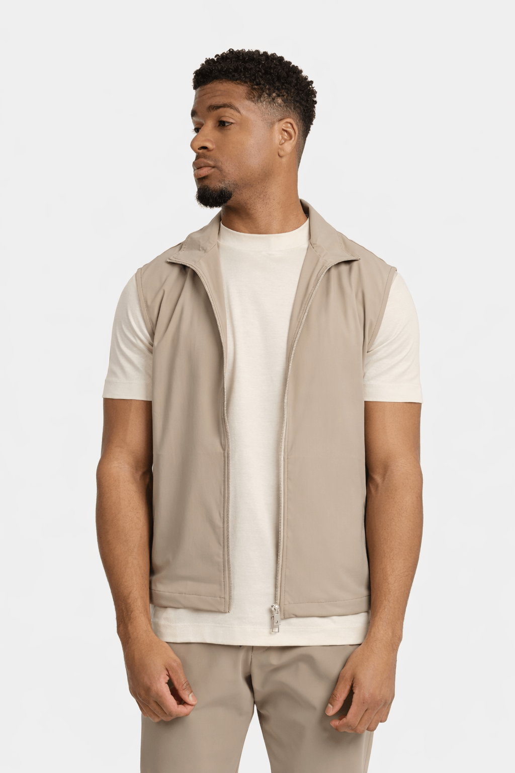 Light Beige Tech Gilet