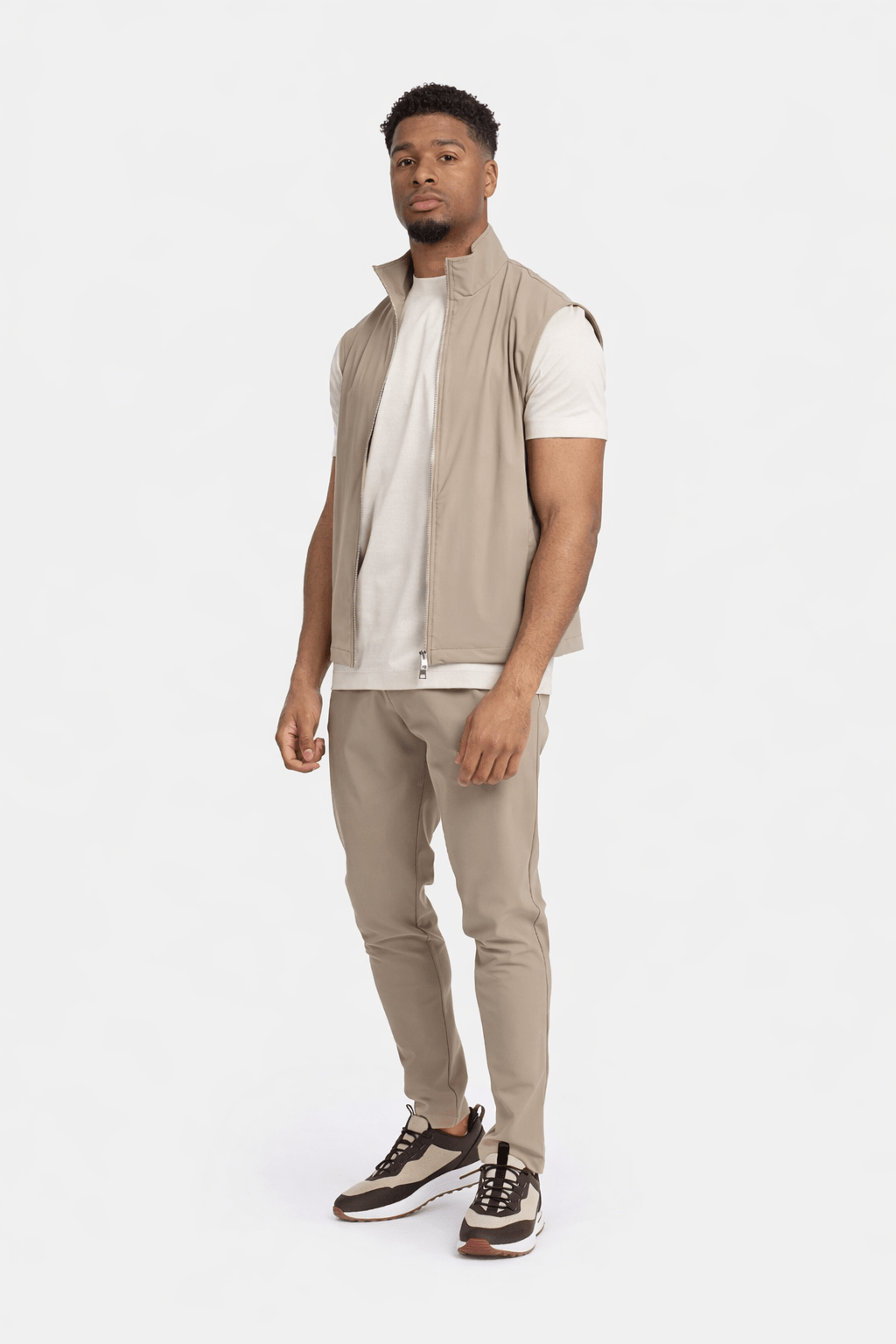 Light Beige Tech Gilet
