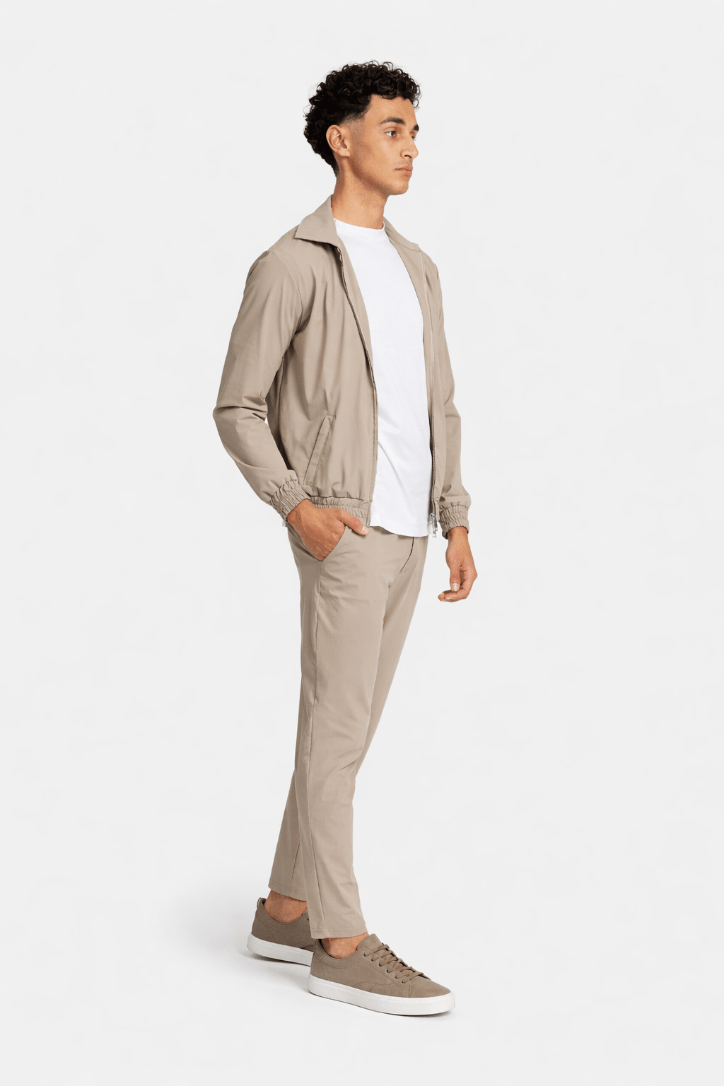 Light Beige Tech Suit