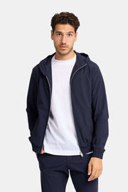 Midnight Blue Hooded Tech Suit
