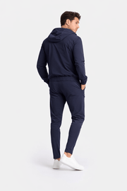 Midnight Blue Hooded Tech Suit