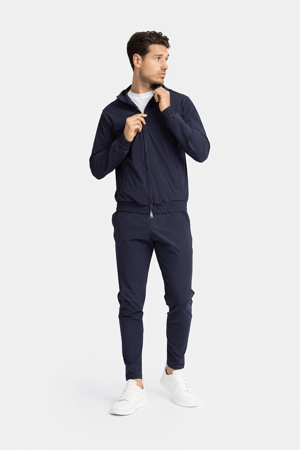 Midnight Blue Hooded Tech Vest