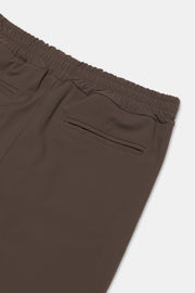 Mocha Brown Hooded Tech Suit