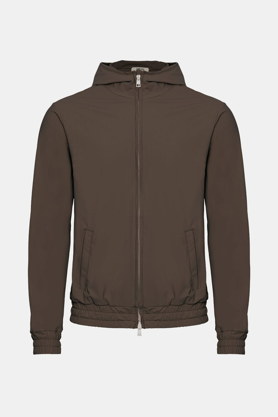 Mocha Brown Hooded Tech Vest