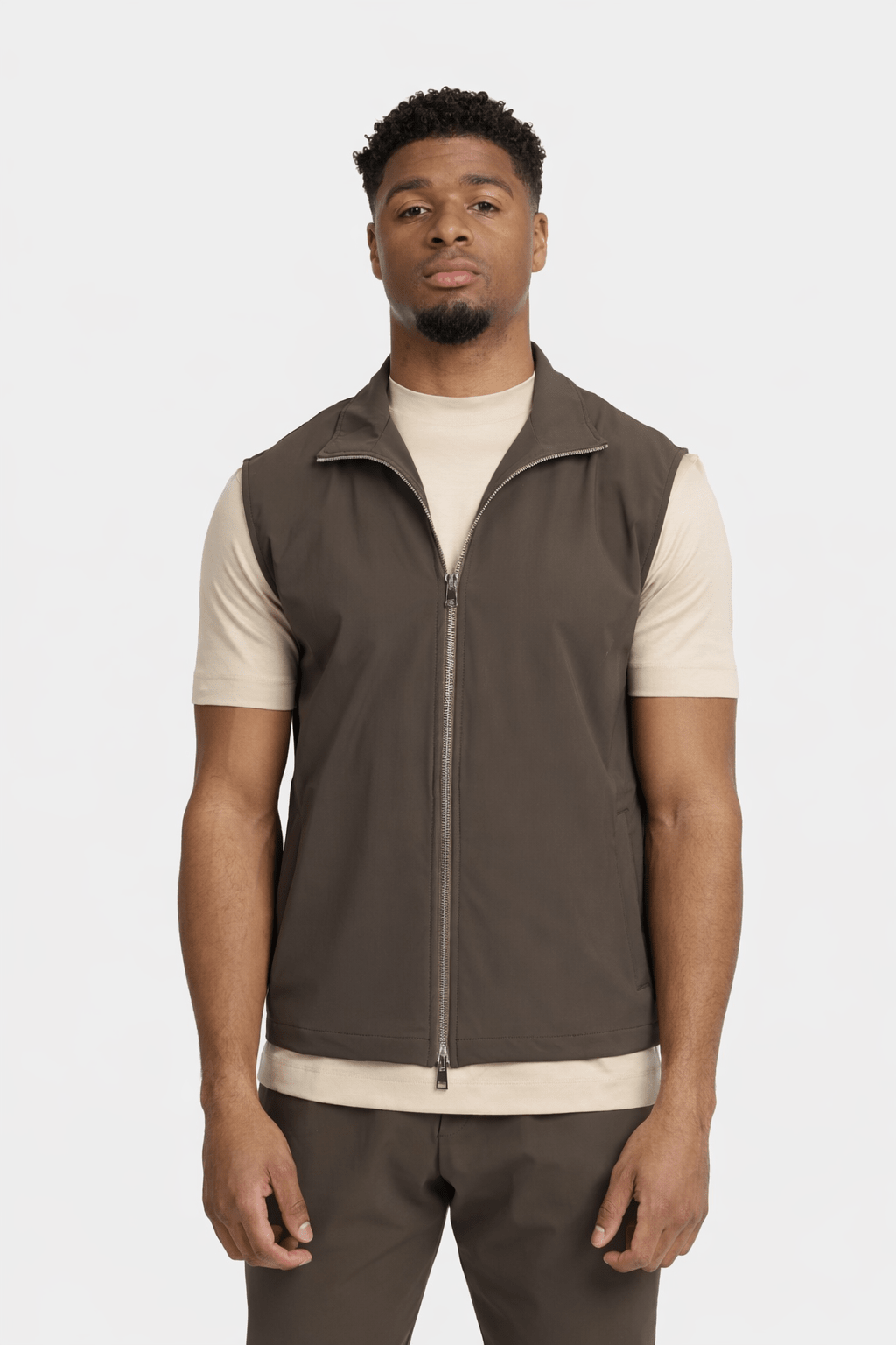 Mocha Brown Tech Gilet