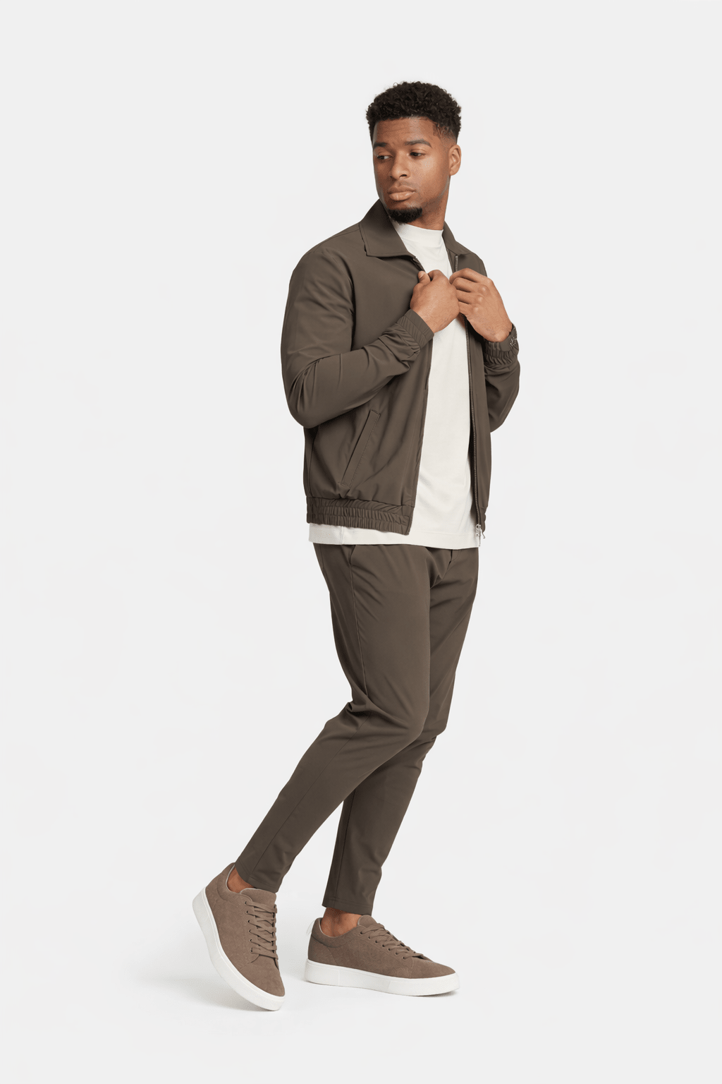 Mocha Brown Tech Suit