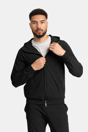 Onyx Black Hooded Tech Suit