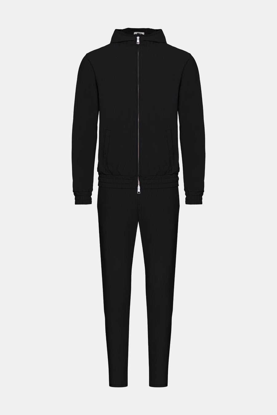 Onyx Black Hooded Tech Suit