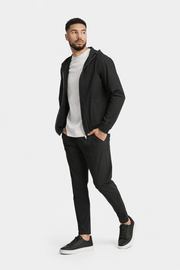 Onyx Black Hooded Tech Suit