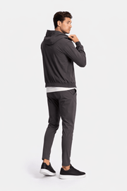 Slate Grey Hooded Tech Suit